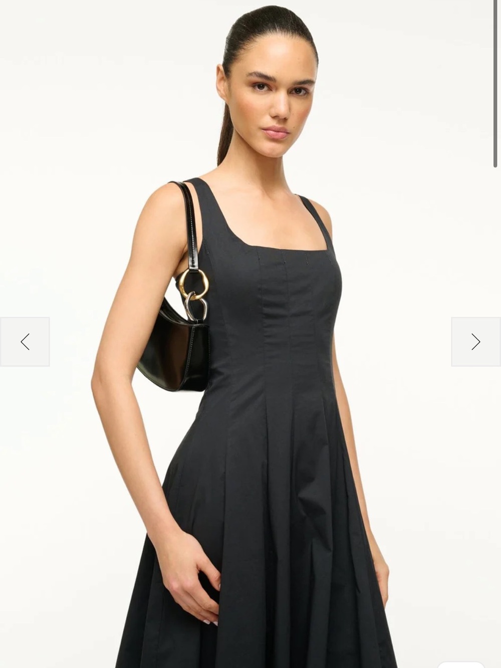 STAUD Black Ollie Patent Shoulder Bag - Picture 3 of 8